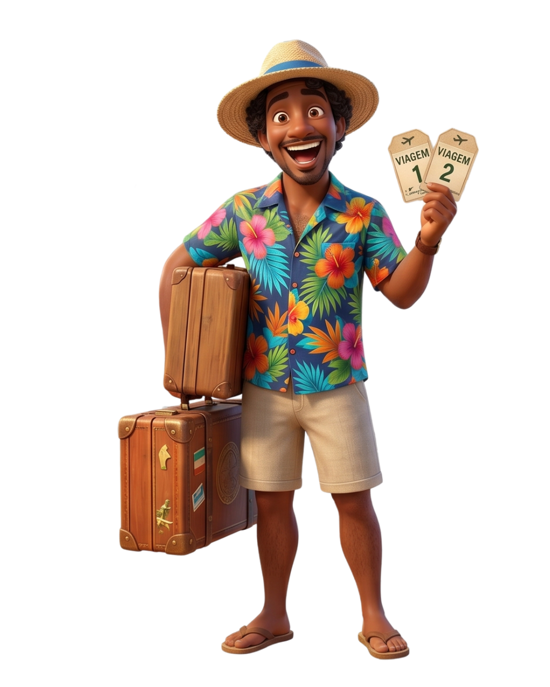 Mascote apresentando os prêmios da campanha